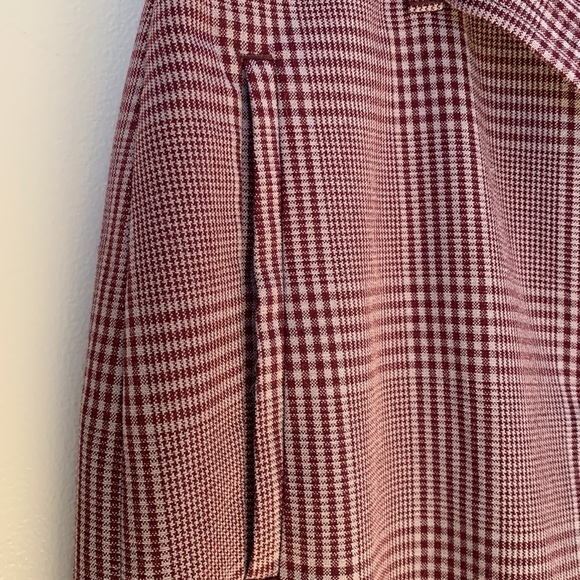 Aritzia Wilfred Tie Front Pants Plaid Size 6 - Picture 2 of 14